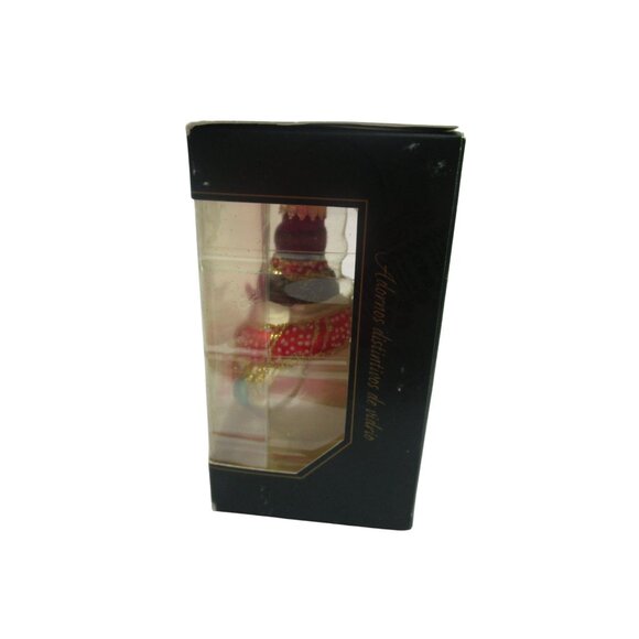 Krebs Glass Chubby Snowman Ornament Red Scarf Hat 3.5" NIB - Picture 8 of 8